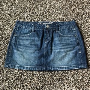 AE Women Denim Jean Mini Skirt Size: 4 Small
